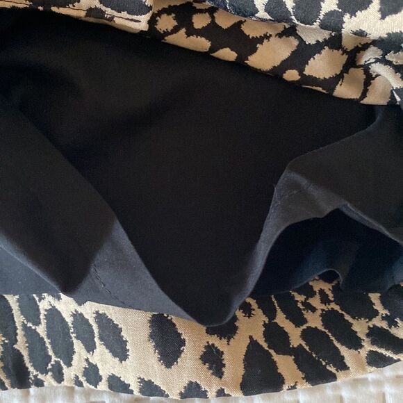 Outback Red Animal Print Pencil Skirt – Black/Tan, Size 8 - Picture 6 of 9